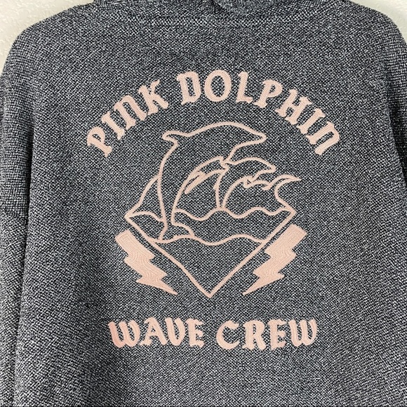 Pink Dolphin Wave Crew Jacket Size XL - Picture 7 of 10